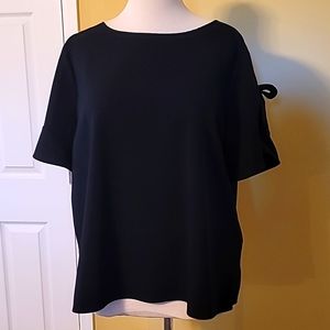 Worthington-Tie Sleeve Top